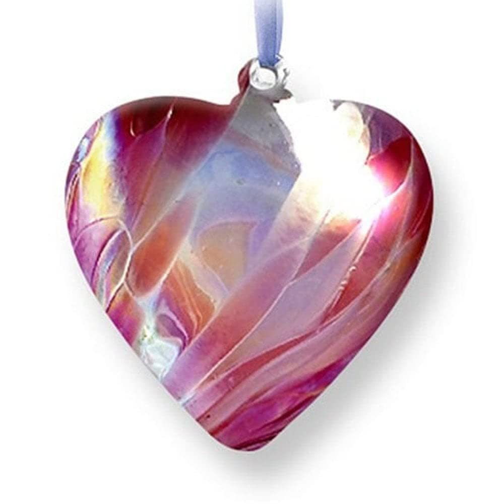 Mouth Blown October Birth Gem Heart 1699-17