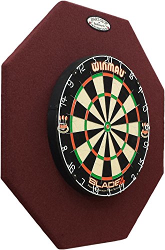 Dart-Stop 29 inch Burgundy Octagon Pro Dart Board Backboard | Wall Protector | Dartboard Surround - Thumbnail 2