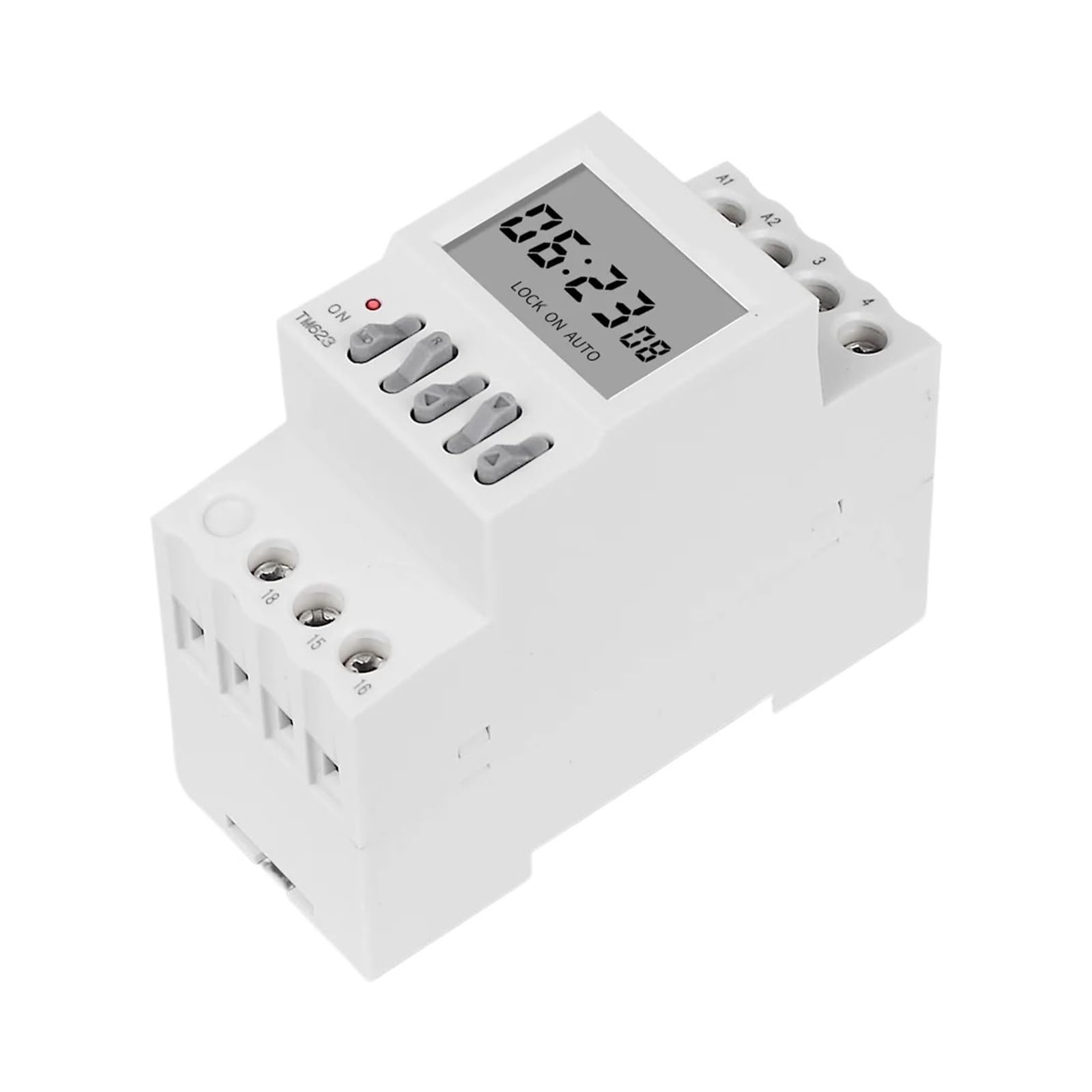 Interruptor de tiempo programable con temporizador de carril Din de 220 V | Con pantalla digital ON/OFF de ajuste de latitud