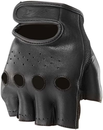 Z1R WOMENS LAVISH LEATHER GLOVES, BLACK, LARGE/LG