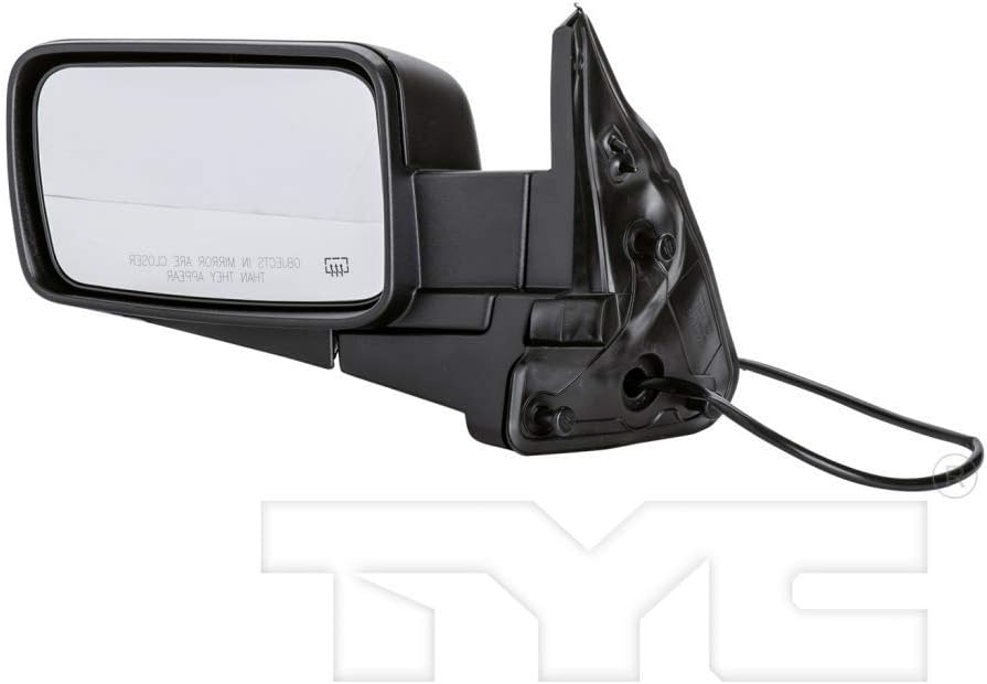 For Jeep Commander 2006 07 08 09 2010 Door Mirror Driver Side | Power | Heated | Black | Replacement For 55396637AC | CH1320267