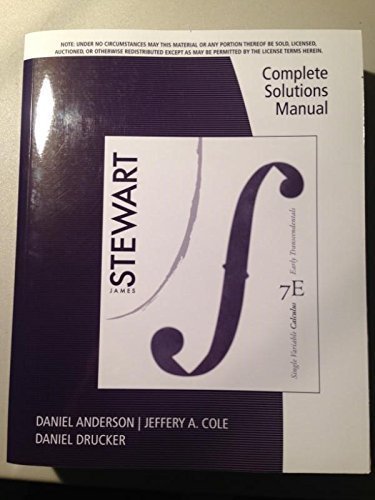 Complete Solutions Manual for Single Variable Calculus: Early ...