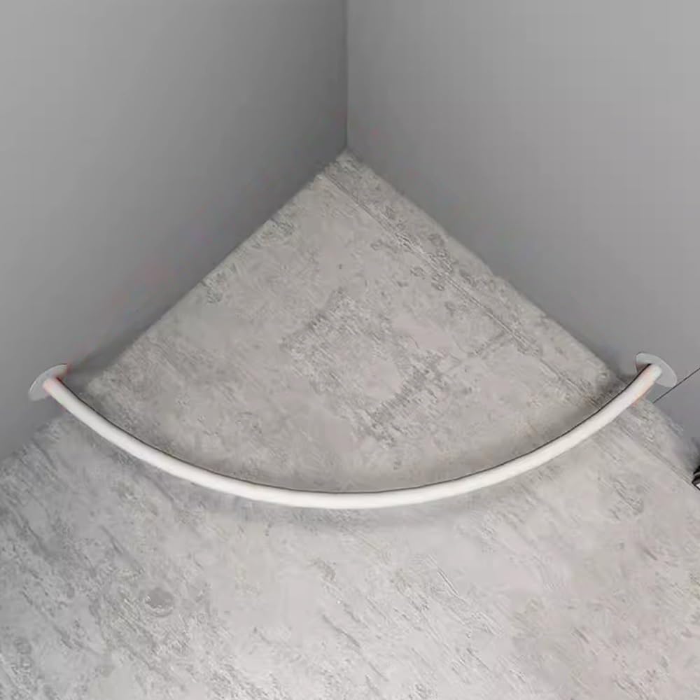 Kit rideau d'angle cabine d'essayage solide barre d'angle anti regard pour espace restreint