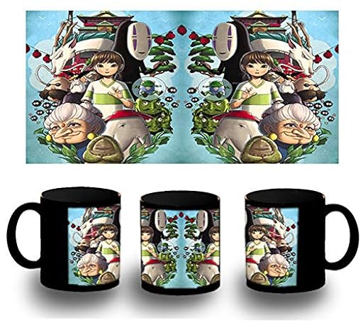 MERCHANDMANIA TAZA COMPLETAMENTE NEGRA EL VIAJE DE CHIHIRO black mug | Ya disponible en tu tienda friki favorita! En mundofriki.es!