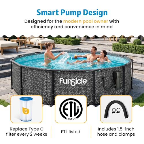 Image of Funsicle SkimmerPlus 1,500 GPH Filter Pump for Above Ground Swimming Pools
