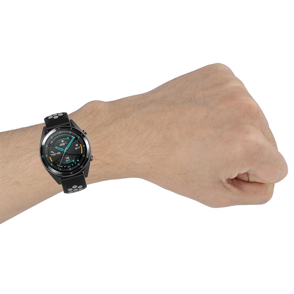 Correas Compatible con Amazfit CHEETAH (A2294),20mm Silicona Deportiva Pulsera Correa de Repuesto para Amazfit GTR 4/GTR 3/GTR 3 pro/GTR 2e/GTR 2/3 stratoS/GTR 47mm/Xiaomi Watch S2