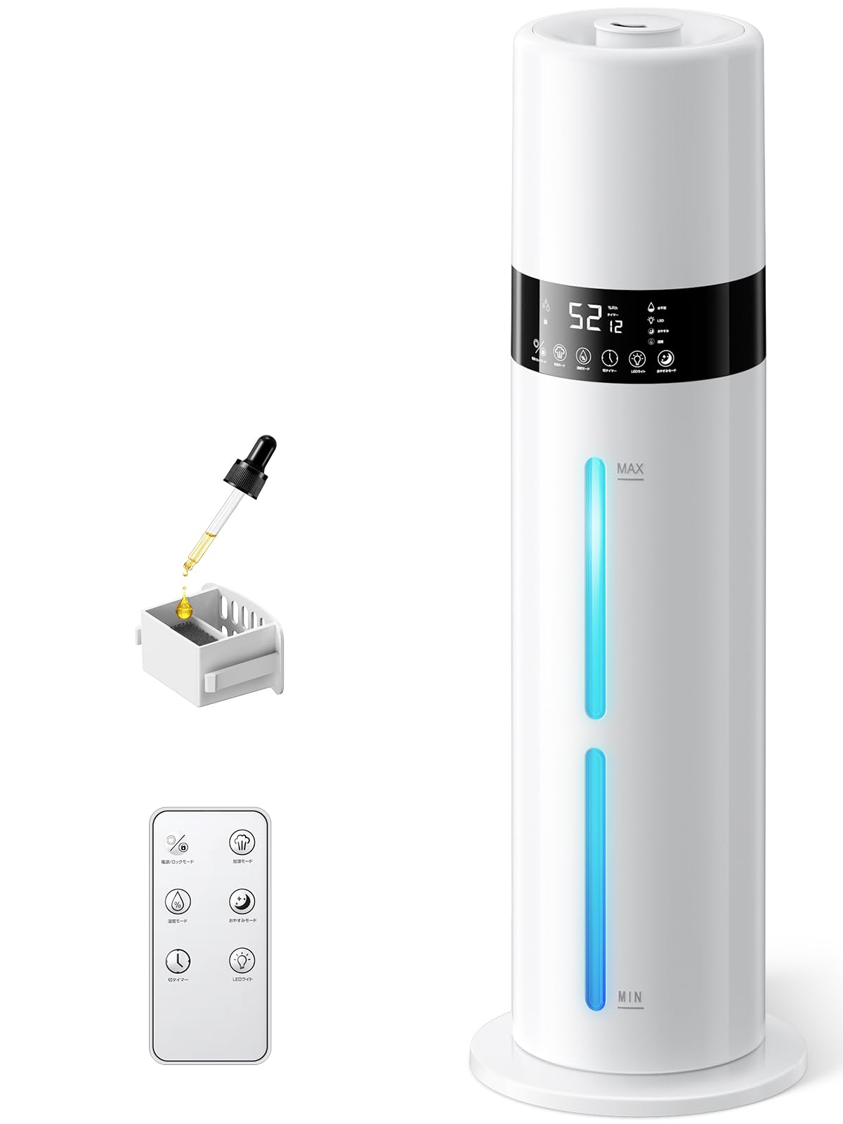 新品！加湿器　大容量　8L 超音波加湿器アロマ対応　乾燥対策　リモコン付き 楽天市場】＼楽天1位／ 加湿器 大容量 8L ハイブリッド式 加湿器 卓上