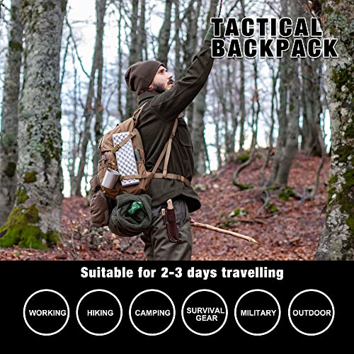 Mardingtop Small Tactical Backpack,Molle Hiking Backpack for Backpacking,Cycling and Biking,25L Backpack - Image 8