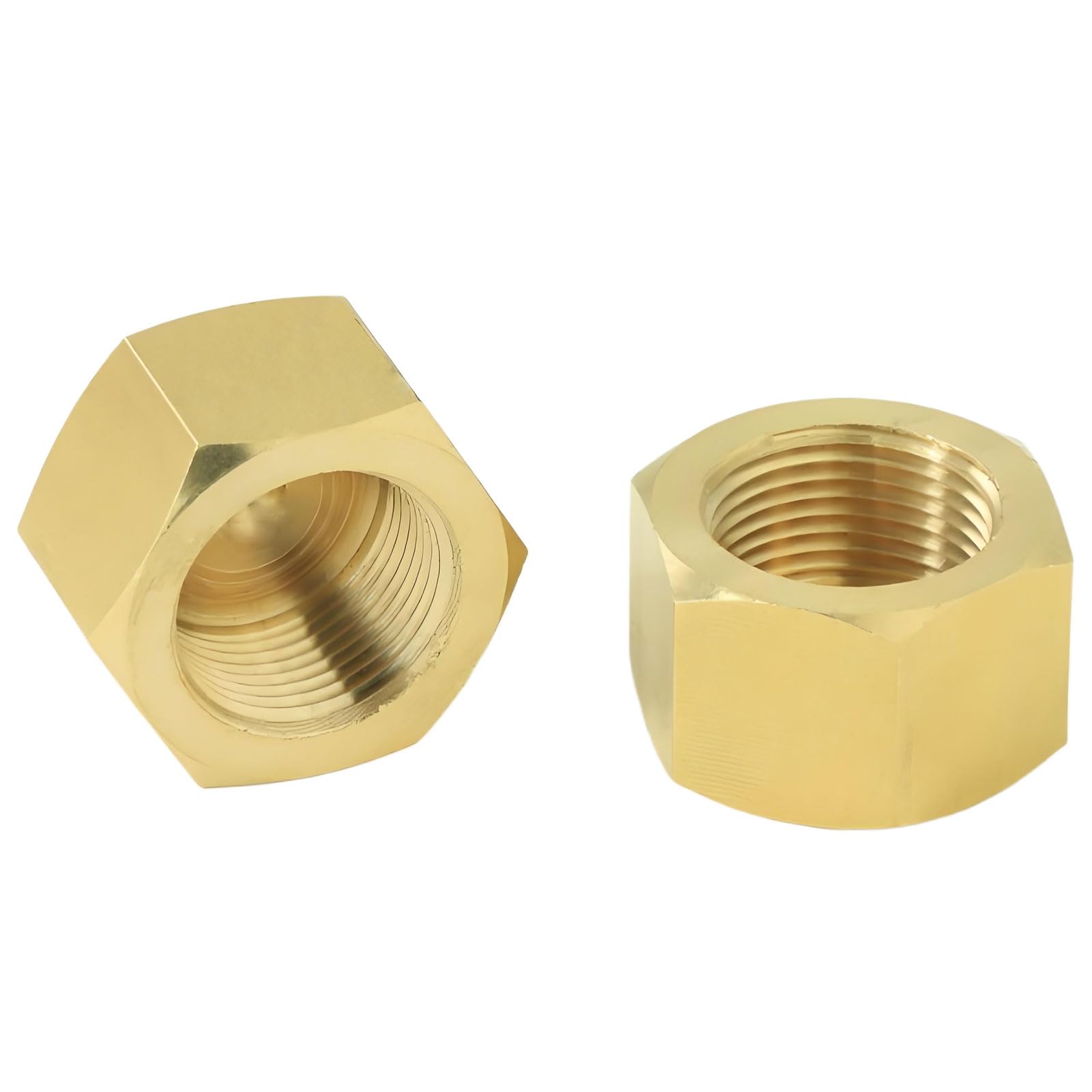 Cache-embouts filetés femelle 9/16" en laiton pour vanne et robinet x2