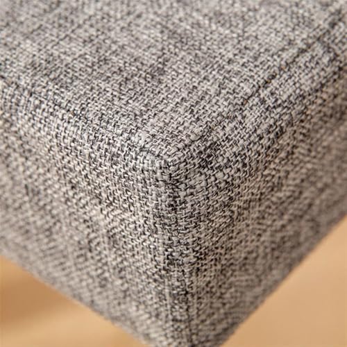 Image of Comfortable Square Chair Cushion 18x18 Inch - 2 Inch Thick Seat Pad for Armchairs, Recliners & Living Room Chairs (Beige Grey)