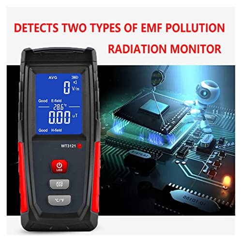 Detector de Radiación Campo Electromagnético LCD miniatura 5