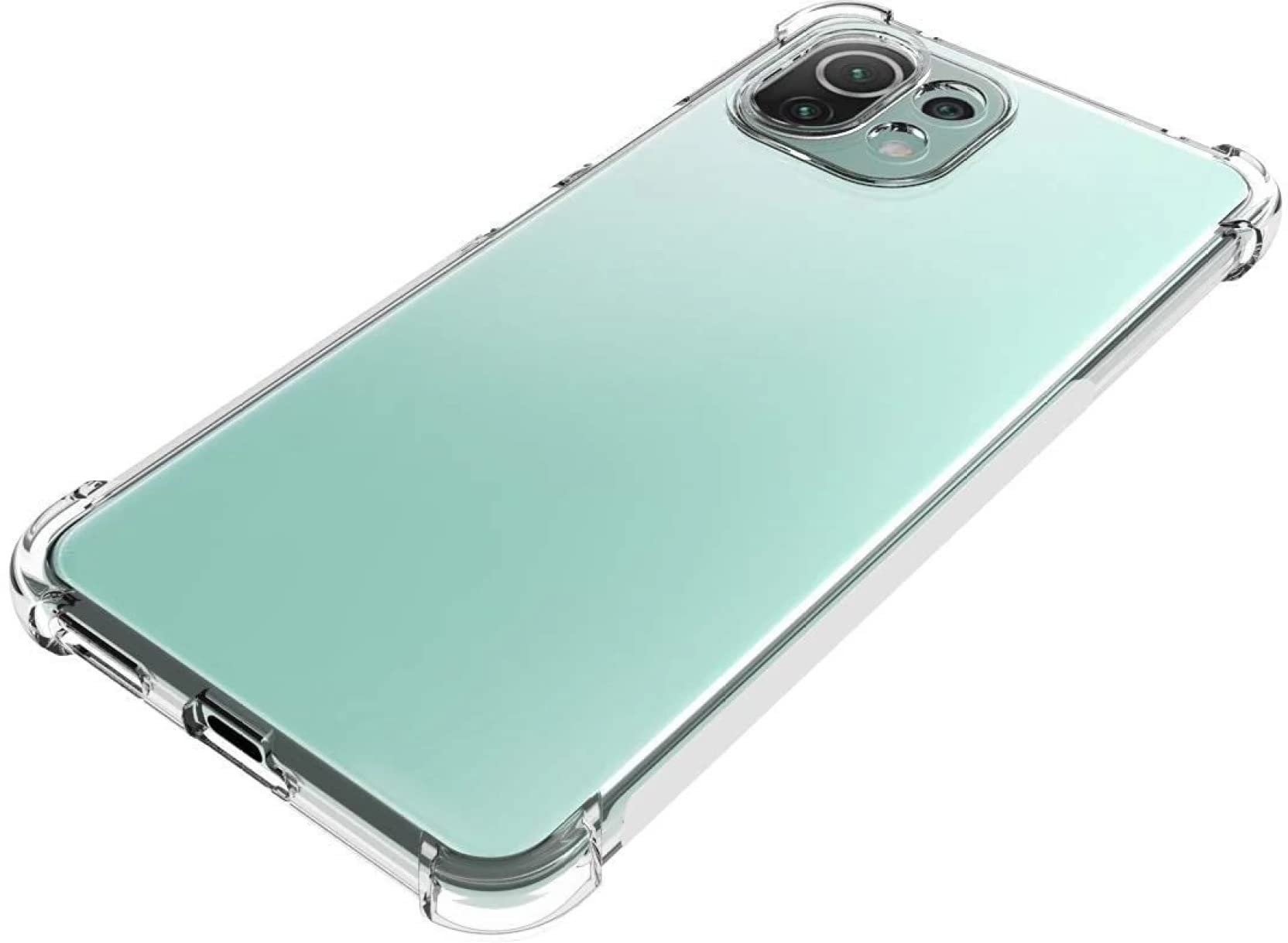 Glasgow | for Xiaomi Mi 11 Lite NE 5G | Back Cover Premium TPU Bumper Shockproof Case Cover for Xiaomi Mi 11 Lite NE 5G - Transparent (B0B9YBWQXJ) Amazon Price History, Amazon Price Tracker
