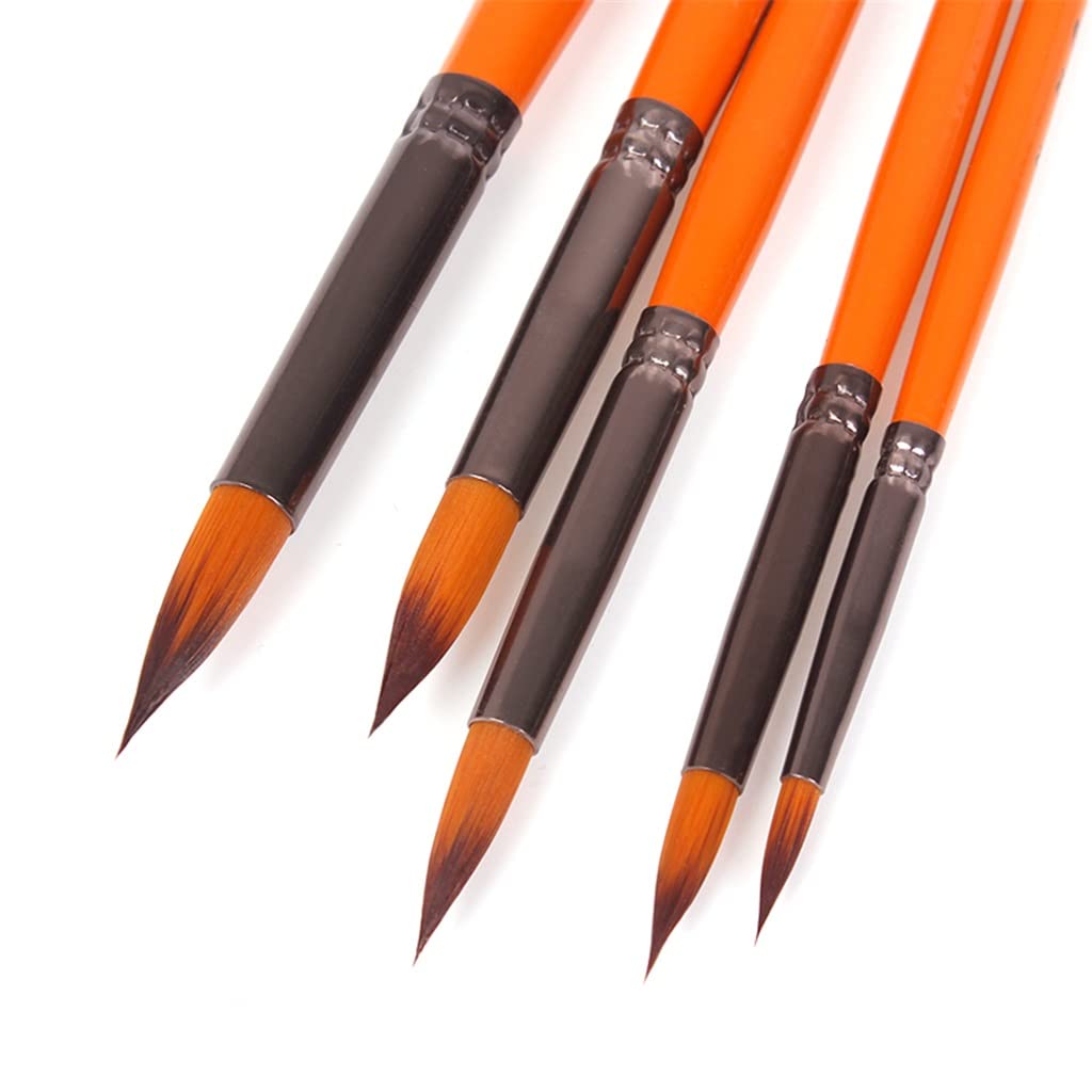 5 Teile/Satz Öl Pinsel Set Nylon Haar Acryl Farben malerei Pinsel DIY Aquarell Stift für Künstler Maler Anfänger