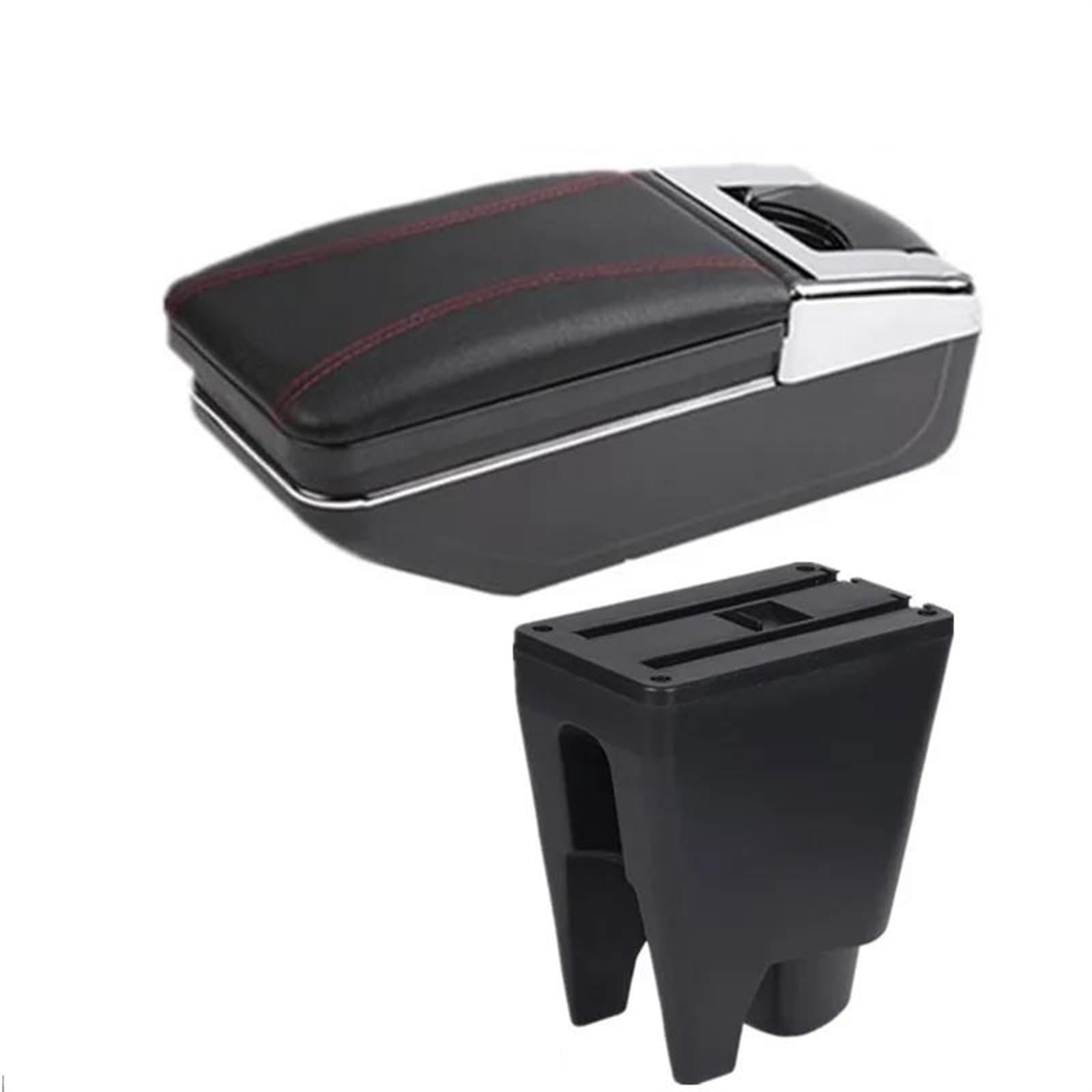 Hjkdsz A Red Line No For Citroen C1 Storage Console Armrest Boxes Car Interior Center Organizers Accessories(A Red Line No)