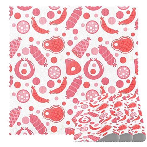Sets de table fleurs roses pour protéger les tables de cuisine de la chaleur