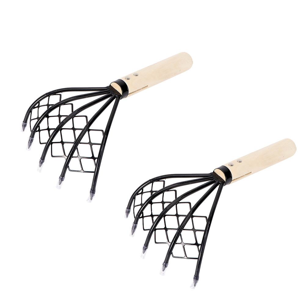 Rastrillo para playa con mango de madera GANAZONO miniatura 7