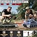 1/16 RC Tank, Heng Long German Panther Type G RC Battle Army Toy with Smoke, Sound, Lights, 2.4G Remote Control Tank That Shoot with Upgraded Metal Tracks, Idler and Sprocket Wheel, Steel Gearbox