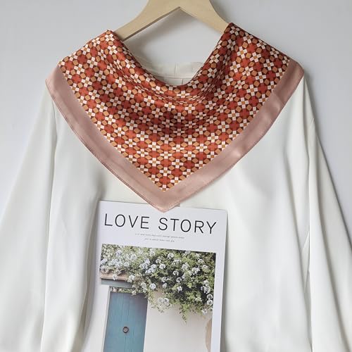 100% Mulberry Square Silk Scarf - Neckerchief Headscarf Gift Packed - 21" x 21"3