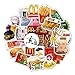 YZFCL Starbucks ins viento café McDonald's comida moda marca creativa mano cuenta pegatinas computadora equipaje pegatinas impermeable