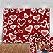 Mocsicka Early 2000s Photography Backdrop Red Heart Photo Backdrop Valentines Heart Stars Valentines Day Party Decoration Newborn Kids Portrait Photo Props