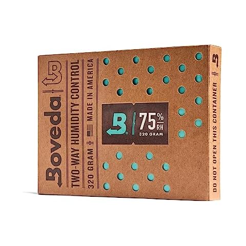 Boveda 75% Two-Way Humidity Control Pack to Fix Major Moisture Loss in Large Wood Humidifier Boxes – Size 320 – Single – Moisture Absorber – Humidifier Pack – Individually Wrapped Hydration Packet Cover