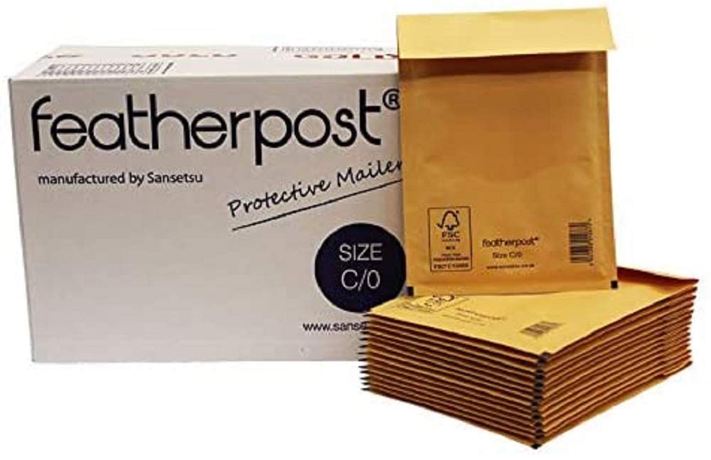 FeatherpostPadded Bubble Envelope Mailer Gold/Brown Internal Dimension 150mm x 215mm (Size C / 0, Pack of 100)