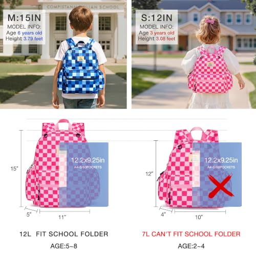 Image of STEAMEDBUN Toddler Backpack Boys Girls 2-4, Preschool Daycare Backpack -12inch