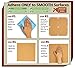 Premium Square Cork Board Tiles by BESUTO 12”X 12” – 1/2” Thick Cork Board – Bulletin Board – Extra Strength 3M Adhesive Squares Included – 4 Pack Frameless Cork Tiles for Wall – Bonus Push Pins