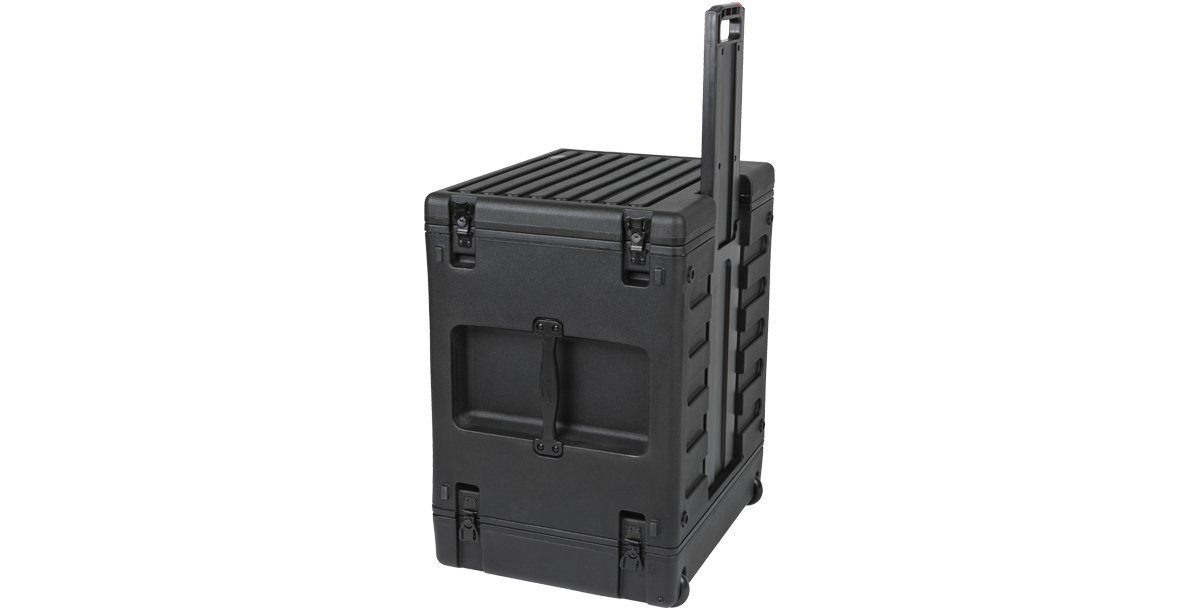 Amazon.co.jp: ブラック SKB 8U Roto キャスター付きローリングラック