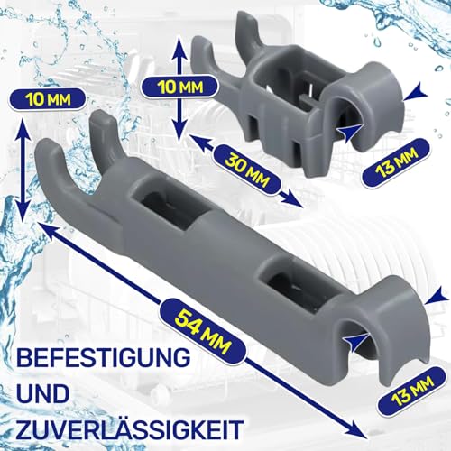 Satz Lager Haken 00611472 611472 für Unteren Spülmaschinenkorb für Bosch oder für Siemens 8 Stück Geschirrspüler Korb Ersatzteile Garantie 10 Jahre - Monteral