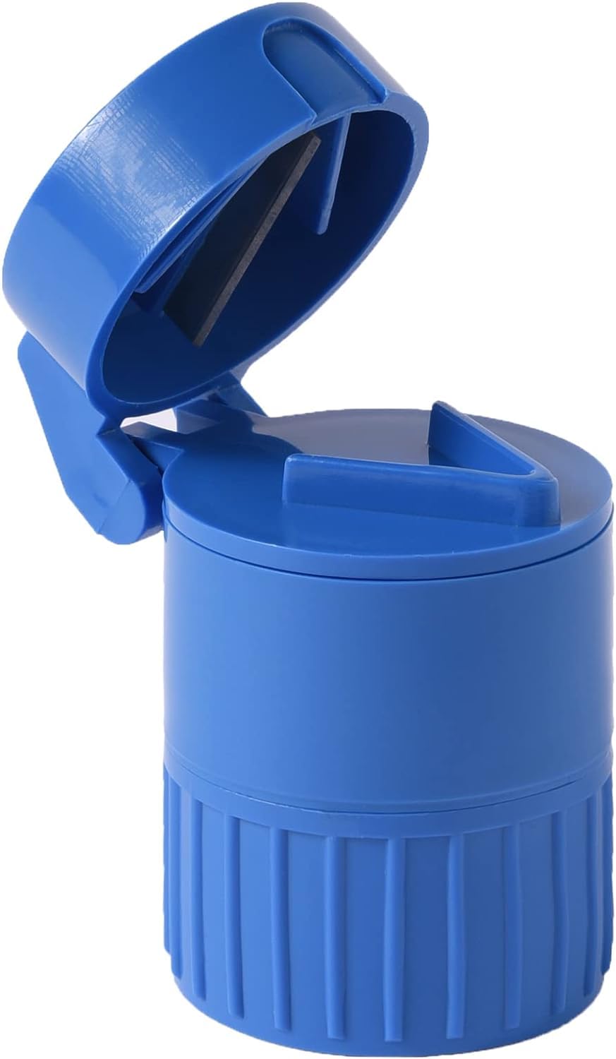 3 Layer Powder Tablet Grinder Powder Pill Cutter 3 in 1 Portable Medicine Splitter Box Storage Crusher (Color, White & Blue) (Pack of 1)-image-26