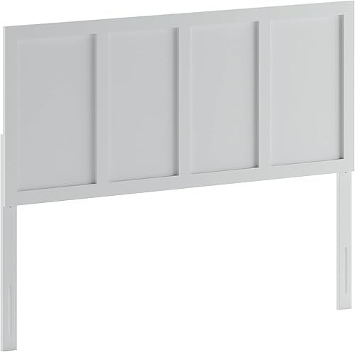 Miniatura 3 de Flash Furniture Oliver - Cabecera de madera tamaño Queen, con cuatro paneles, color blanco