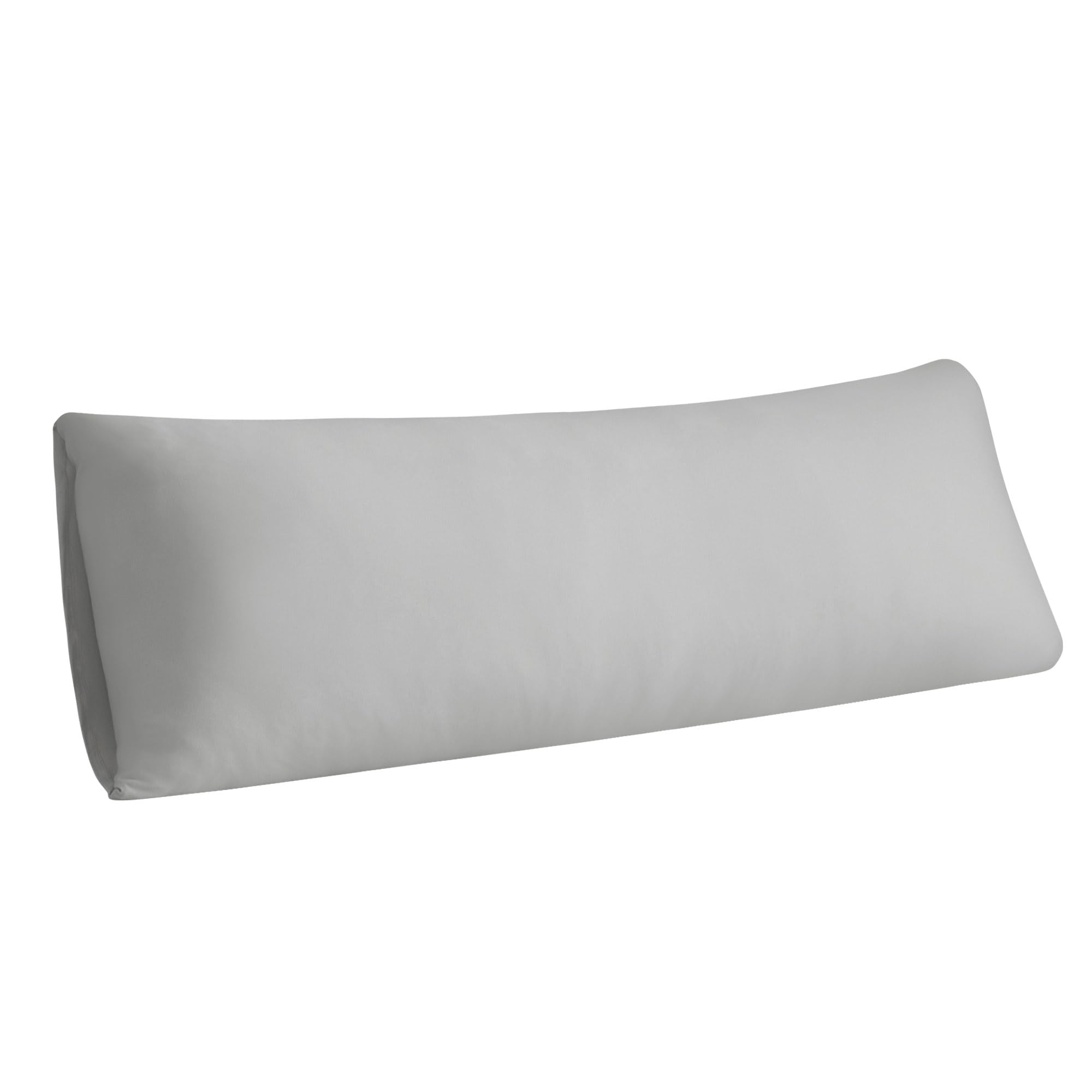 Stretchy Body Pillow Case Cover - Jersey Knit Long Pillowcase for Body Pillow, 1 Pack - Envelope Closure & Skin-Friendly, Soft and Breathable for Sleeping, 20"x54", Light Gray