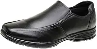 Sapato Confort Social Masculino Couro Ortopédico Preto 5030