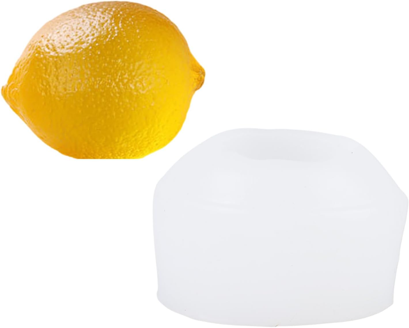 3D Lemon Shape Silicone Molds Soap Making Molds Lemon Fruit Molds For Epoxy Resin Handmade Soap