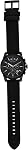 A|X ARMANI EXCHANGE Chronograph Acier inoxydable noir & Montre bracelet en cuir noir (Modèle: A.X2098) pour homme