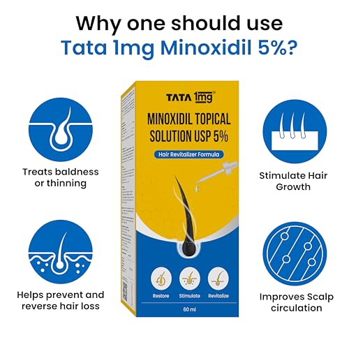 Image of TATA 1MG Minoxidil Hair Growth Topical Solution 5% | Scalp Application for Hair Growth, 60ml