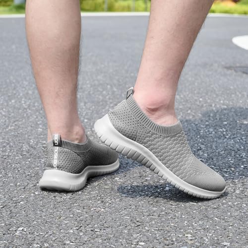 Image of TIOSEBON Men's Slip On Walking Shoes Arch Support Knit Mesh Lightweight Casual Comfortable Gym Workout Running Tennis Travel Standing Sneakers