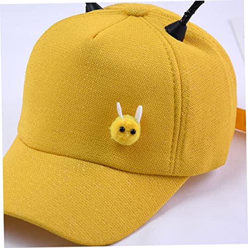 Sombrero para el sol para niño y niña que no se cae, gorra de algodón ajustable diseño abeja 2