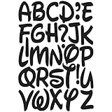 IRON 'EM Black Iron On Letters for Fabric, Clothing, Custom Tshirt, DIY Craft for Kids, Adults, and Toddlers 2' Felt Letters for Fabric, Heat Transfer Letters. Disney Mickey Mouse Style Font. 2 Sheets