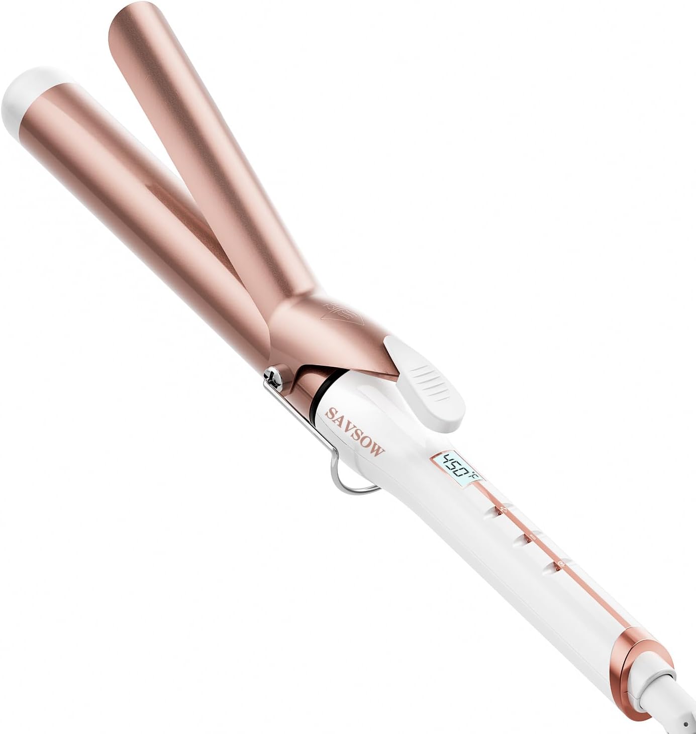 SAVSOW 1 1/4 Inch Curling Iron for Long Hair, 1.25 Inch Curling Wand Long Barrel