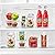 Sorbus Stackable Refrigerator Organizer Bins - Set of 4 Clear Storage Bins for Kitchen Pantry, Freezer & Fridge Organization - Food Organizing Plastic Containers with Handles for Countertops & Drawers