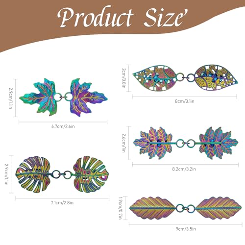 Image of CLINTT Exquisite Retro Sweater Twirl Clips, Cape Cloak Fasteners for Dresses, Stylish Cardigan Clips