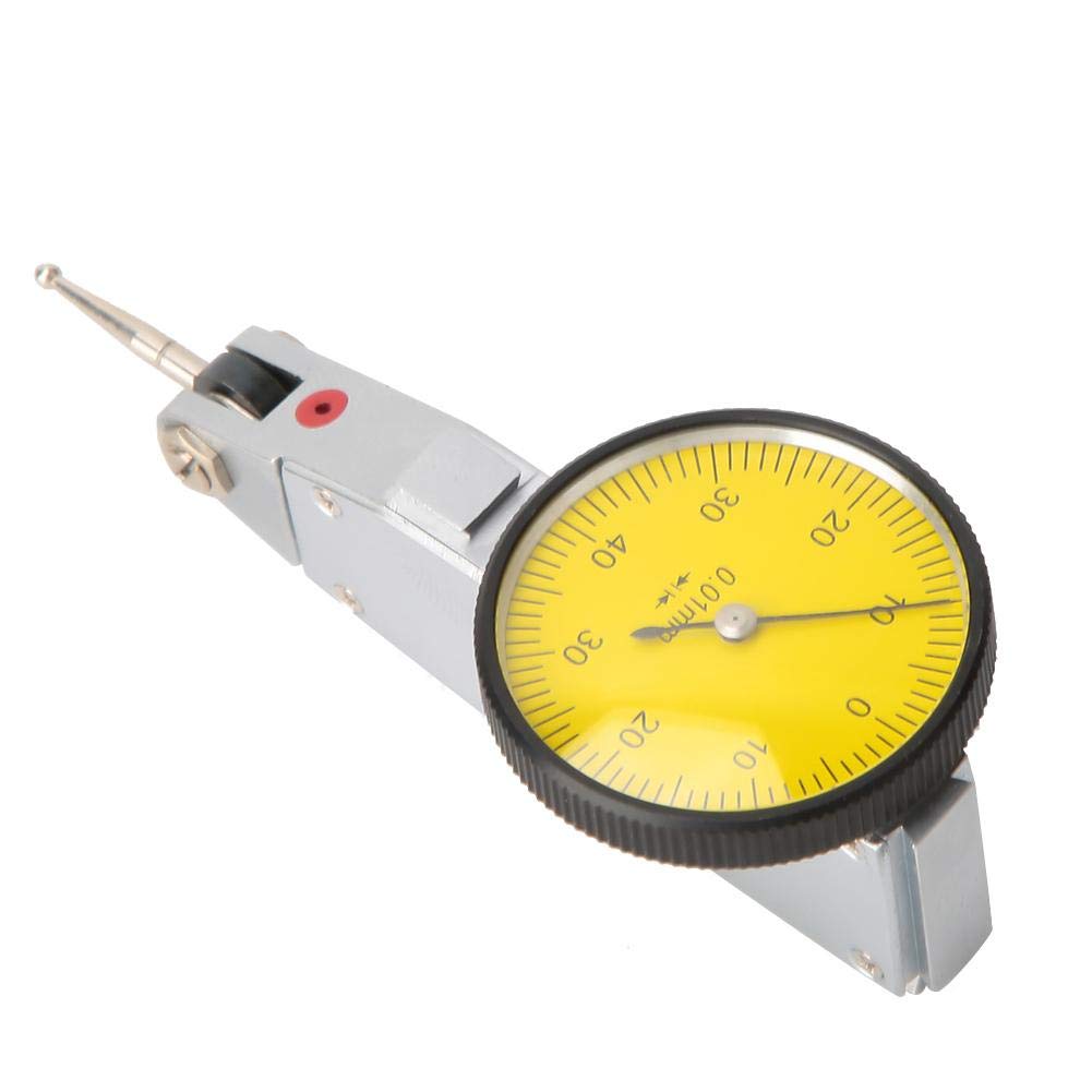 Comparateur, rails magnétiques à queue d'aronde de 0 à 0,8 mm comparateur à cadran 0,01 mm outil de mesure de comparateur à cadran, indicateur à cadran de 32 mm de diamètre