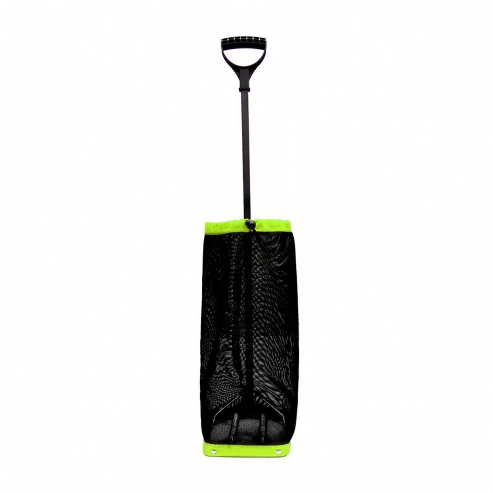 Milageto Raccoglitore di Palline con Cesto a Rete Portatile Raccoglitore di Palline Ergonomico Cesto con Manico Lungo per Giocatori, Campo da Tennis