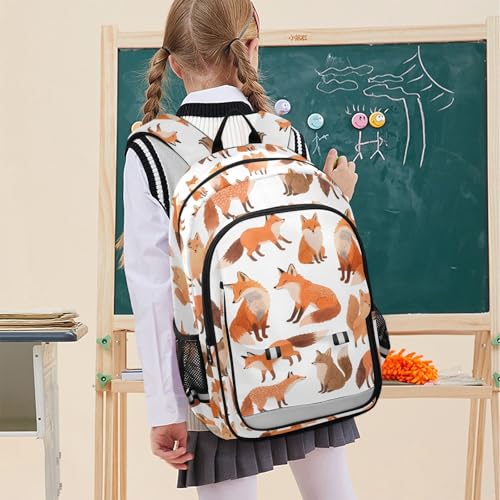 ALAZA Fox Pattern Kids Laptop Backpack 17 inch School Bookbag Back Pack Business Computer Bag Casual Daypack3