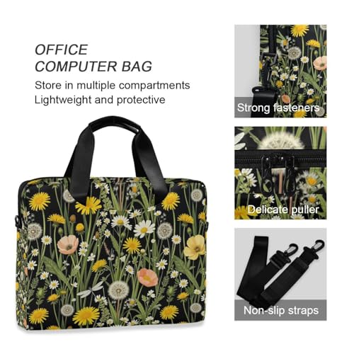 Maletín para portátil de 15.6 pulgadas con estampado floral miniatura 6