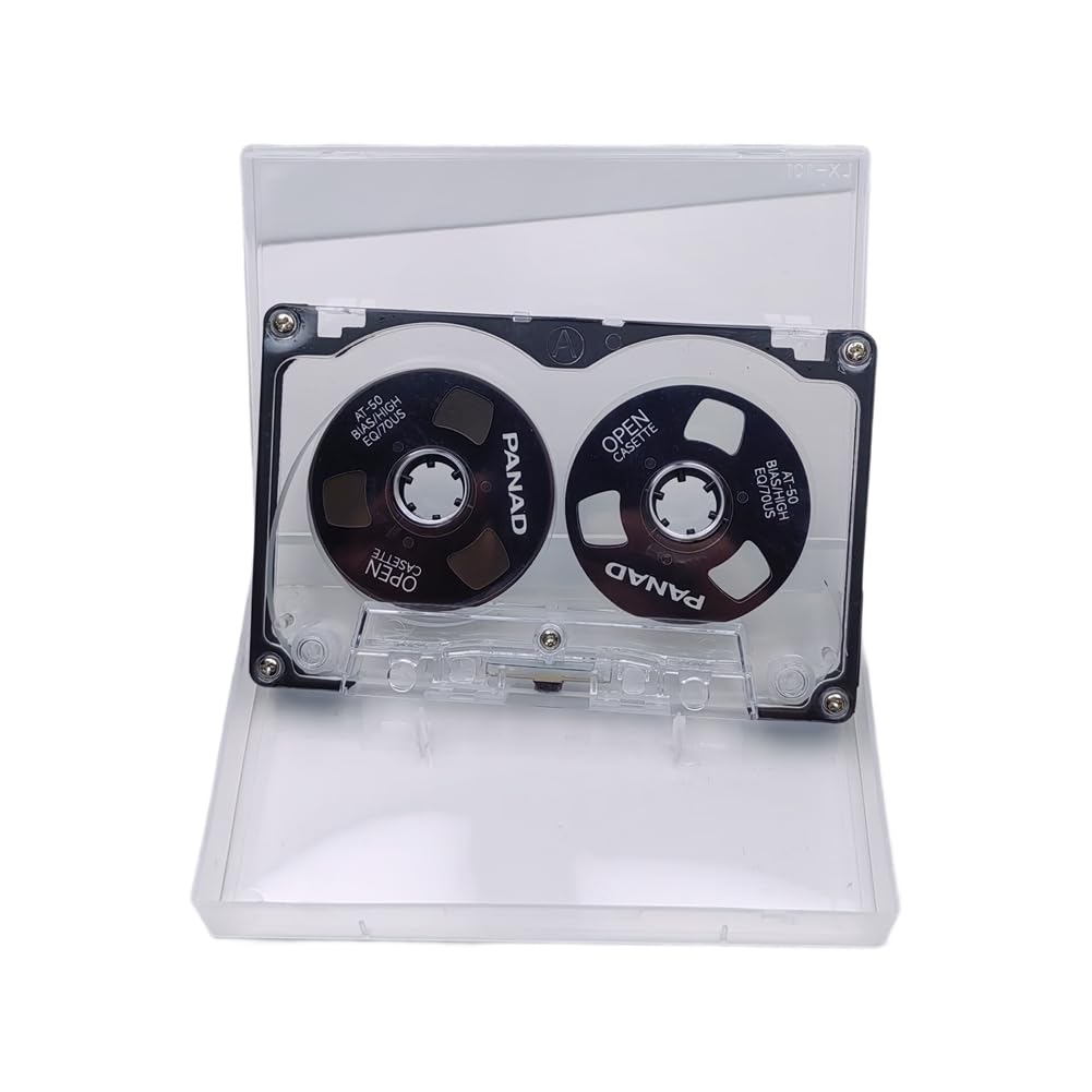 Ijsdnvjndx Black Double-Sided Metal Open Disk 55 Minutes Blank Tape Reel To Reel Cassette Tape Disk A