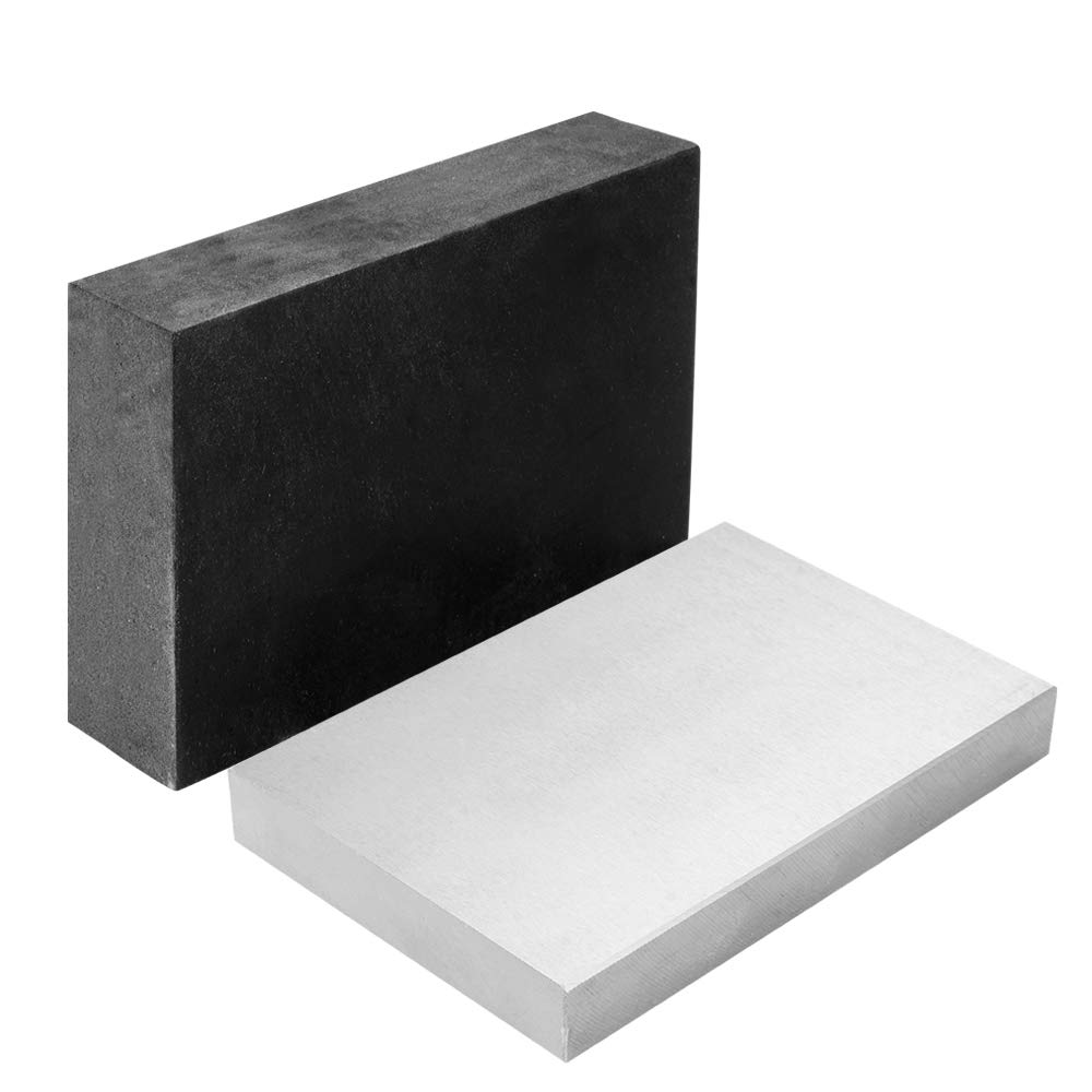 Oudtinz Steel and Rubber Block 2 Pcs Work Bench Blocks Stamping Block for Hammering Shaping, Chasing, Flattening Metals (10CM x 15CM) - Image 4