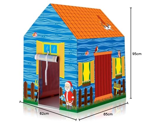 Image of Kids Play Tent House for Boys & Girls | Foldable Toy House for Indoor & Outdoor Fun | Tent House for Kids 2 to 6 Years | Portable Playhouse Kids House Tent (Farm House Tent)